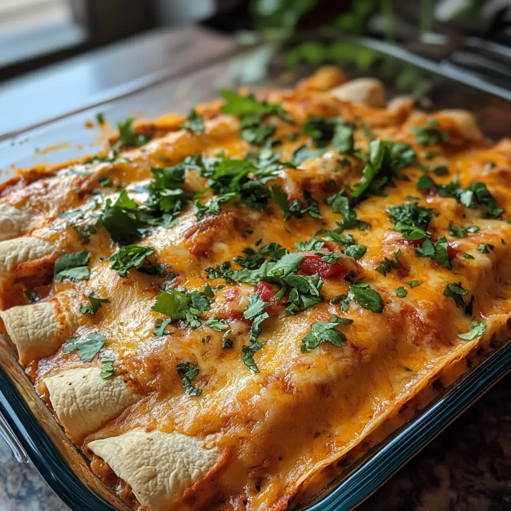High Protein Creamy Chilli Chicken Enchiladas
