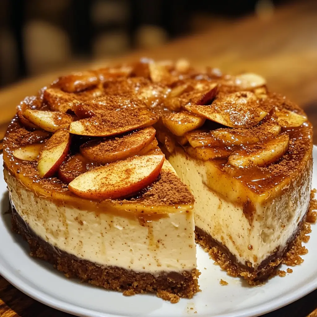 Cinnamon Apple Cheesecake