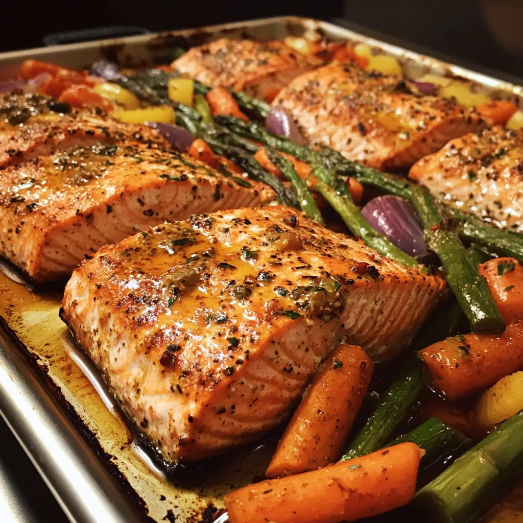 Sheet Pan Maple Dijon Salmon