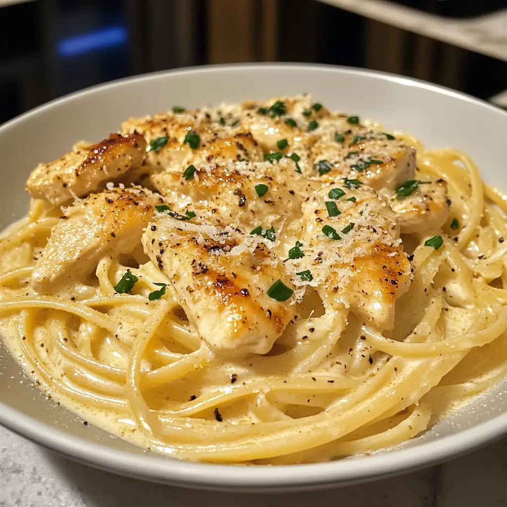 Creamy Garlic Parmesan Chicken Pasta