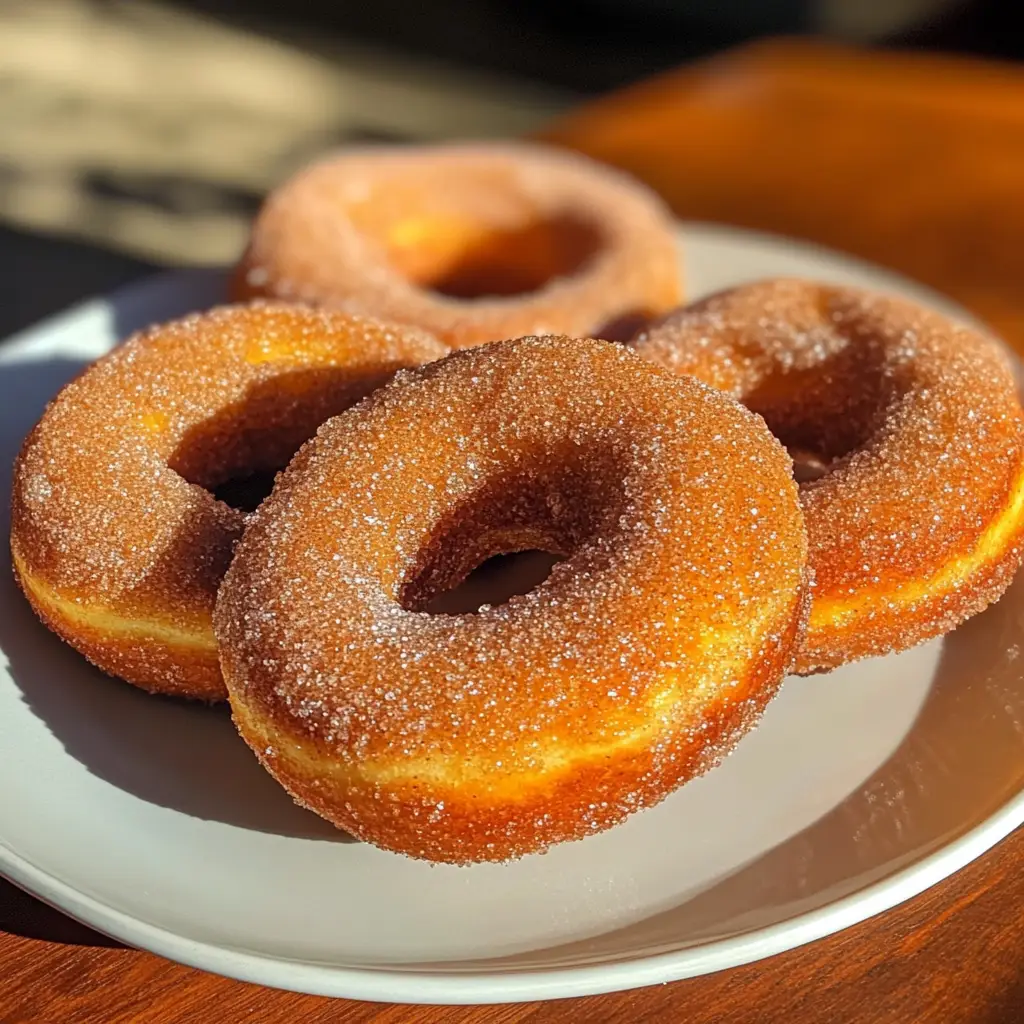 Cinnamon Sugar Pumpkin Donuts