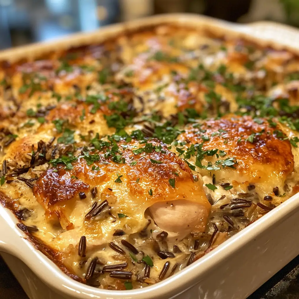 Harvest Chicken and Wild Rice Casserole