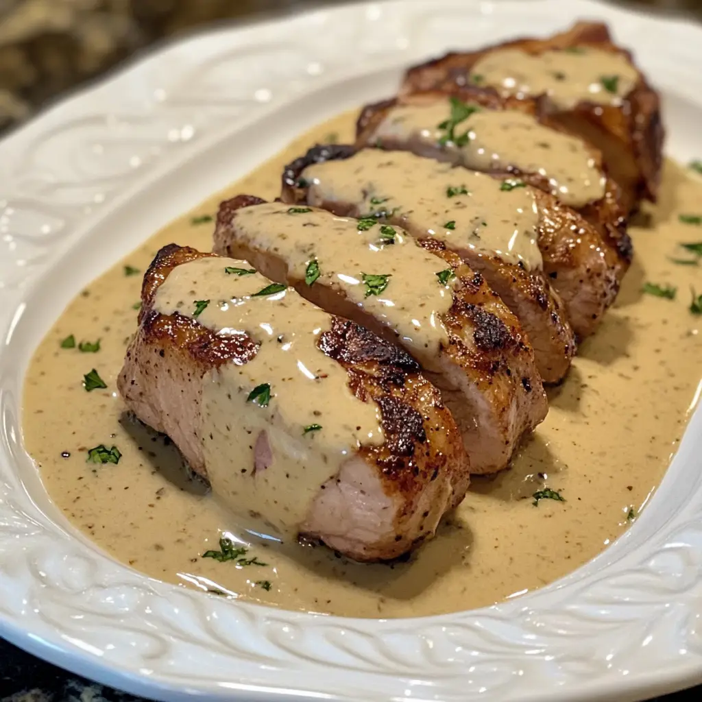 Pork Tenderloin with Dijon Cream Sauce