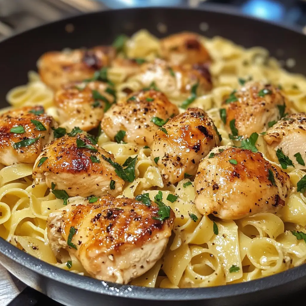 One-Pan Chicken with Buttered Noodles