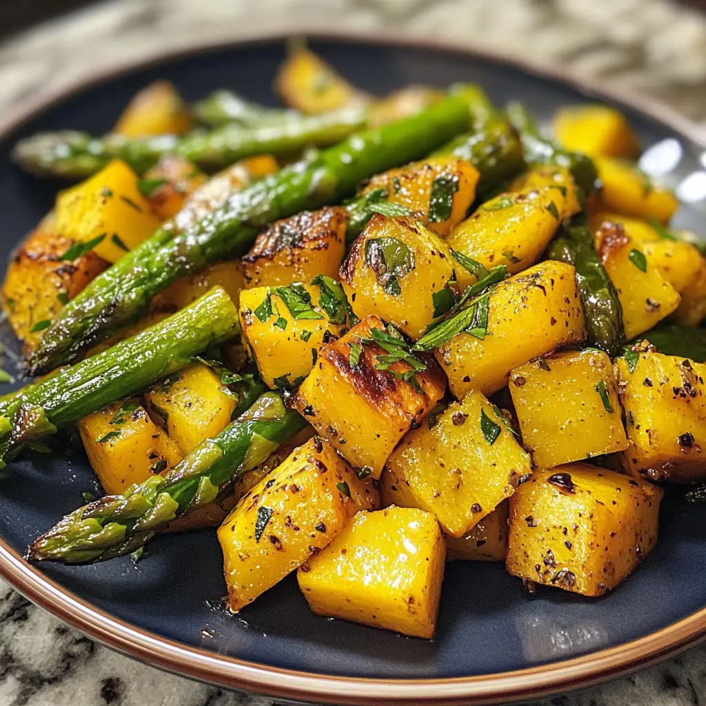 Flavorful Asparagus with Zucchini and Squash