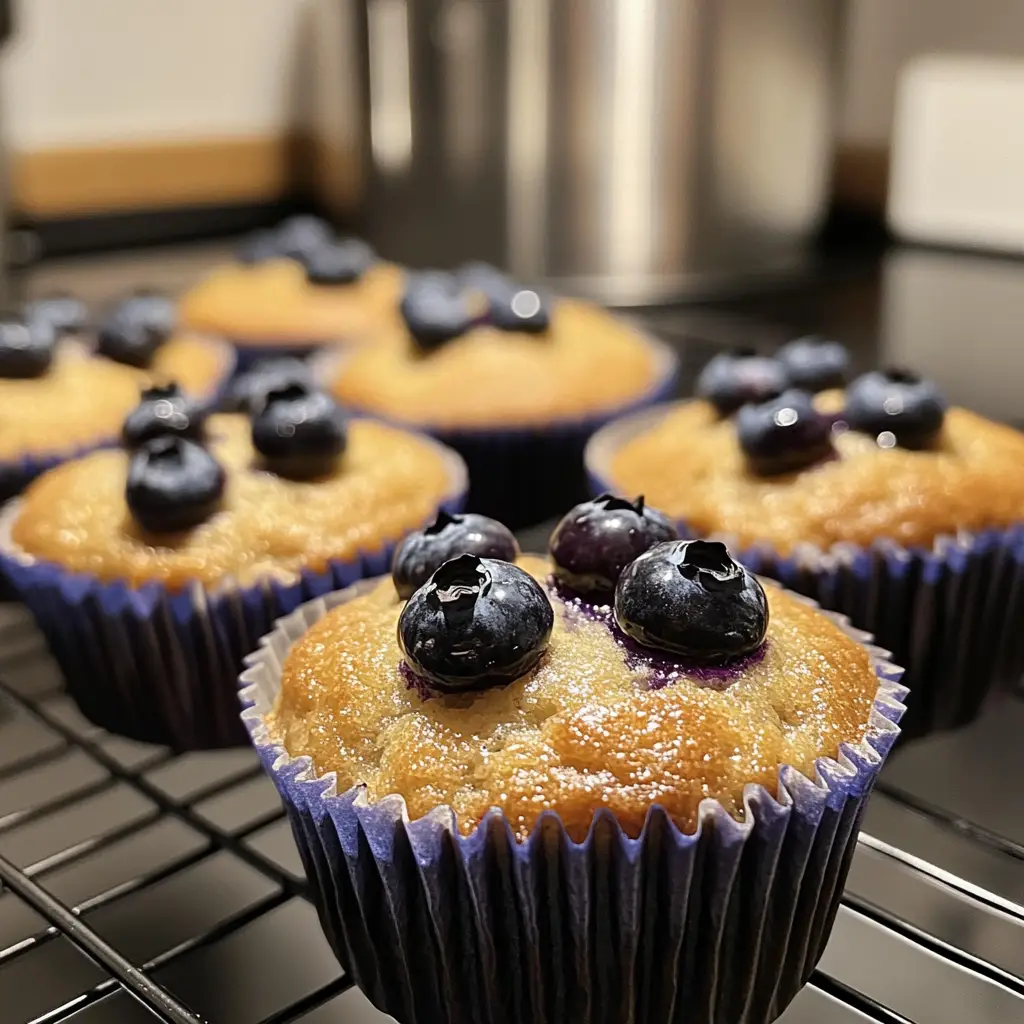 Homemade Blueberry Protein Muffins