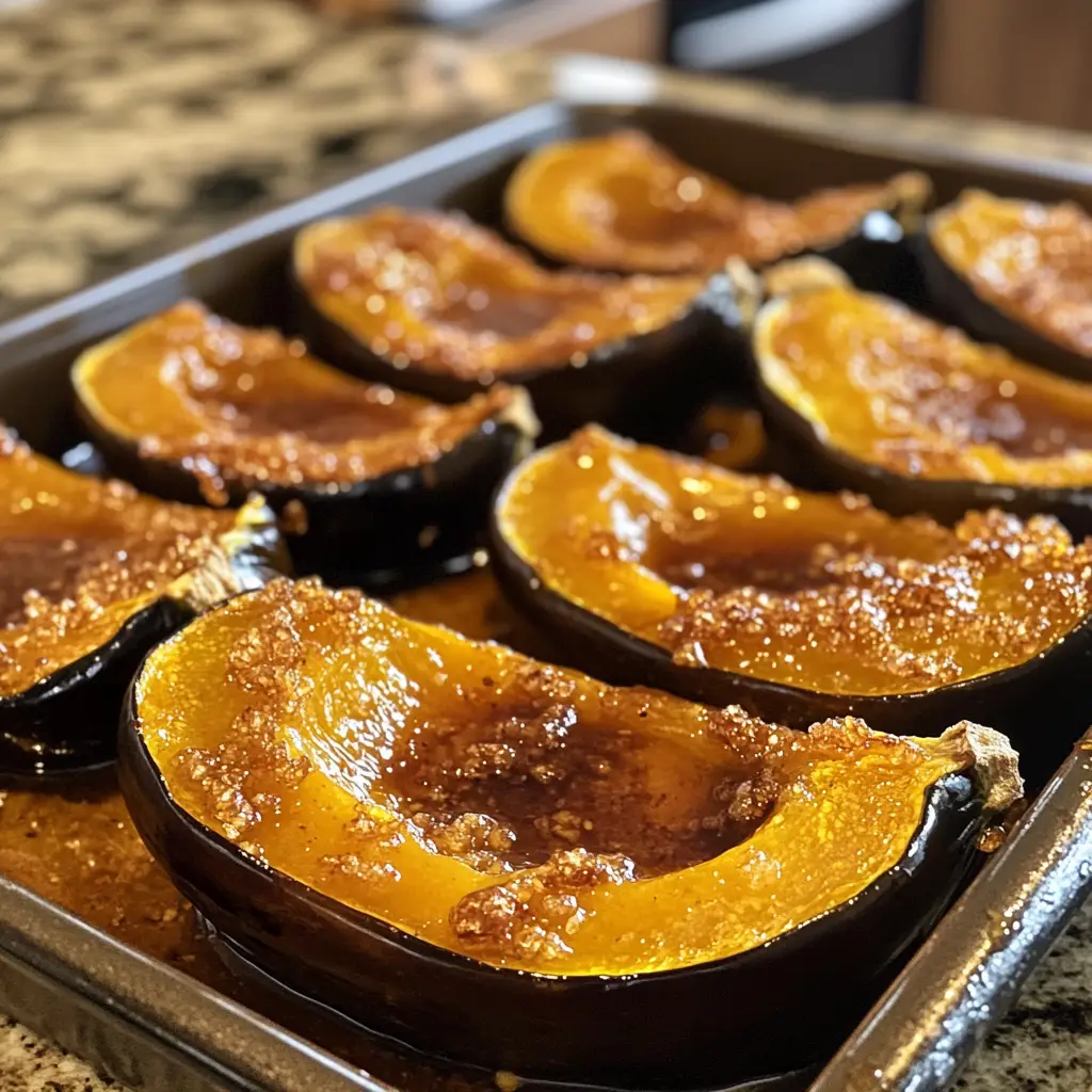 Roasted Acorn Squash with Brown Sugar
