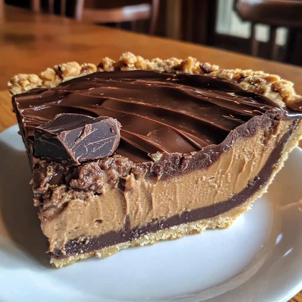 Chocolate Peanut Butter Fudge Pie