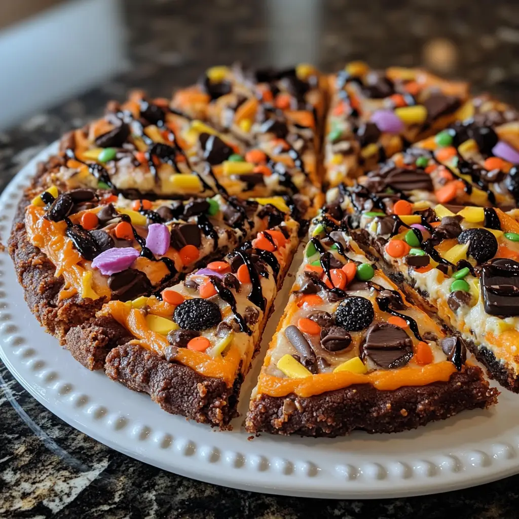 Halloween Cookie Pizza