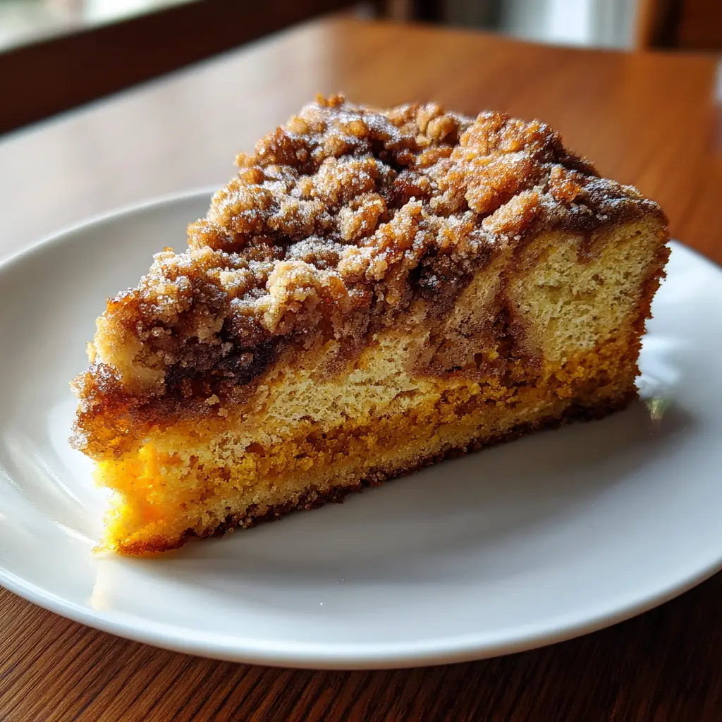 Pumpkin Streusel Coffee Cake