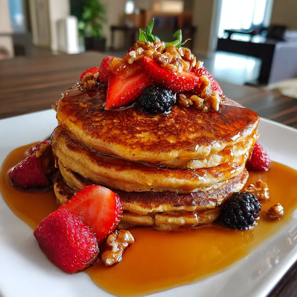 Maple Sweet Potato Pancakes