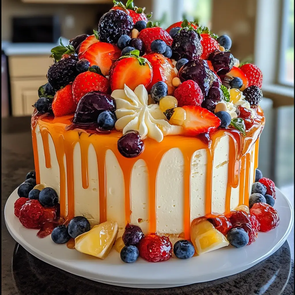 Whimsical Drip Cake Extravaganza