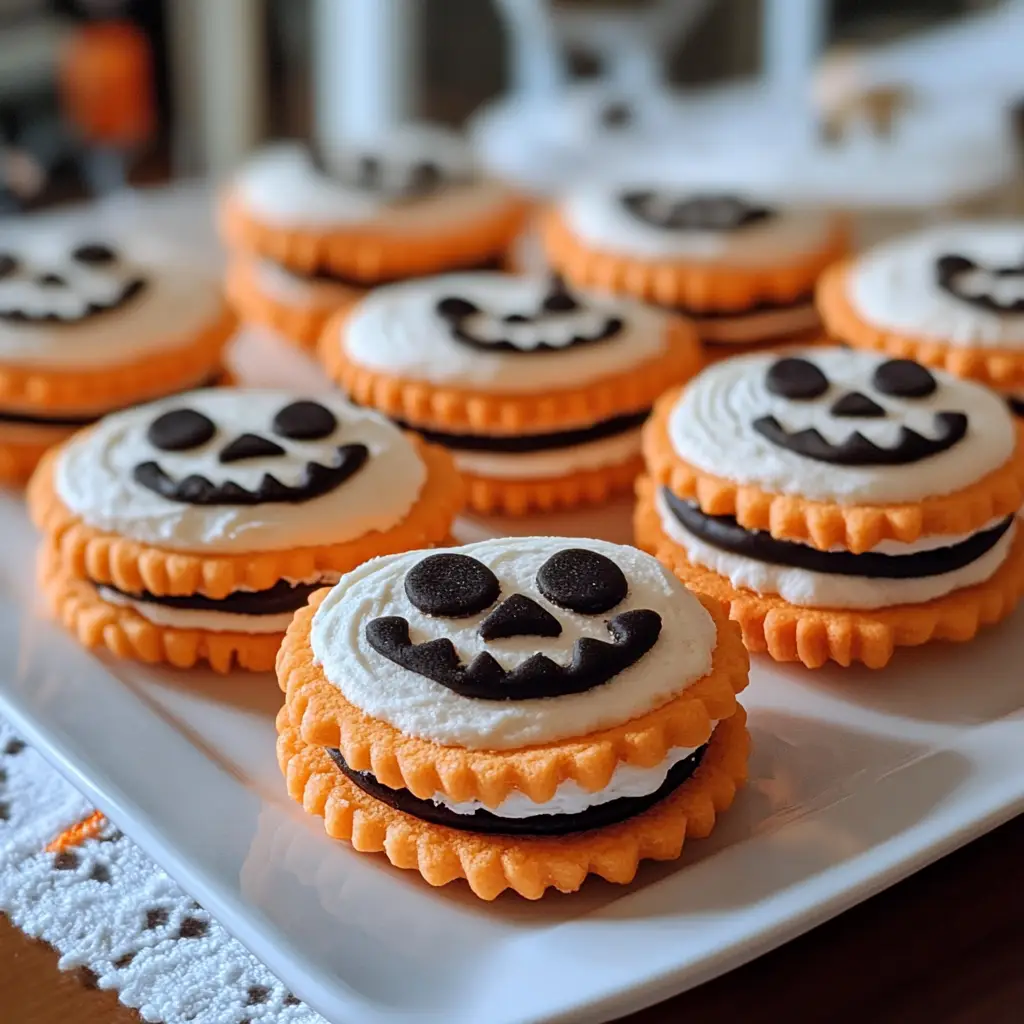 Halloween Sugar Cookie Sandwiches