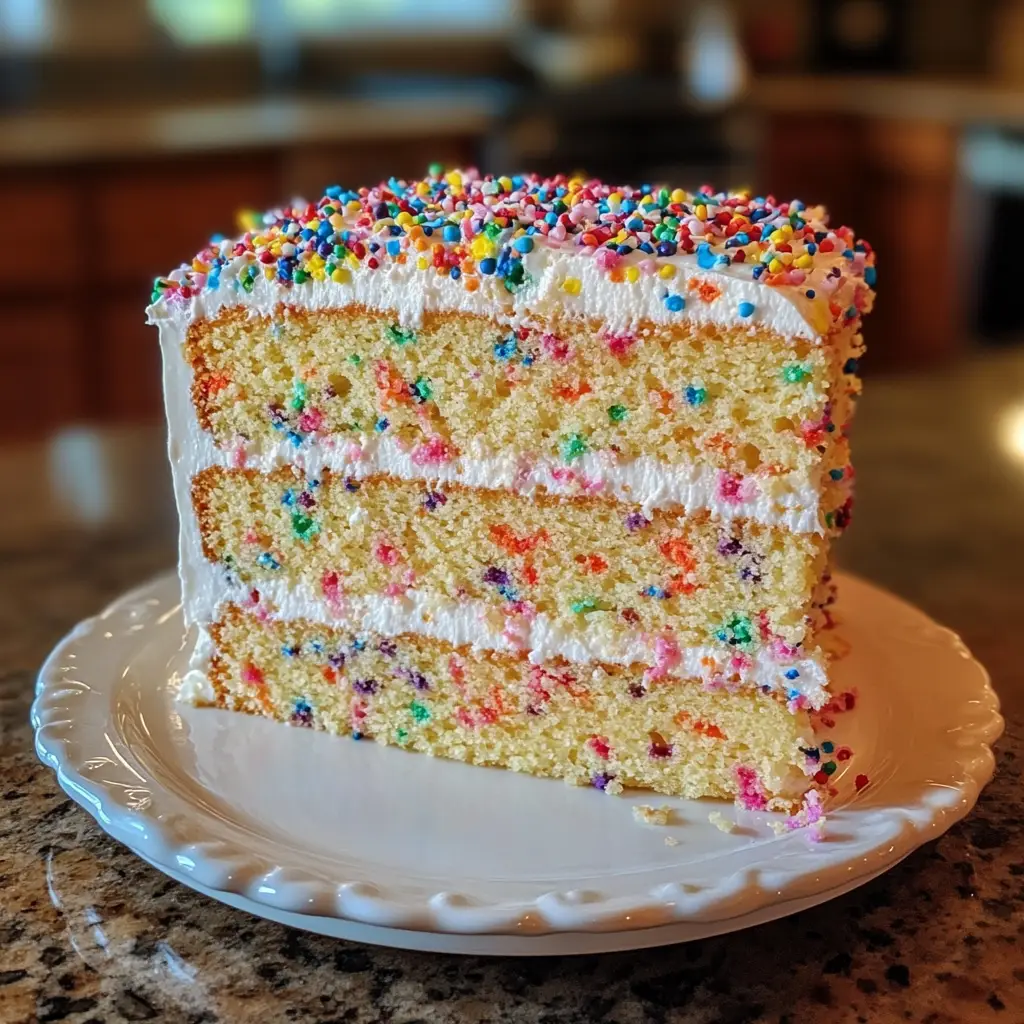 Funfetti Pudding Layer Cake