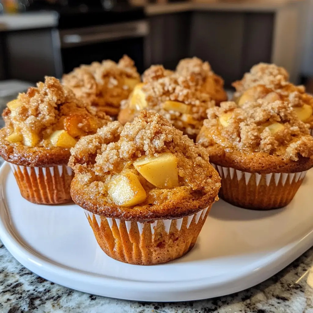 Small Batch Apple Pumpkin Streusel Muffins