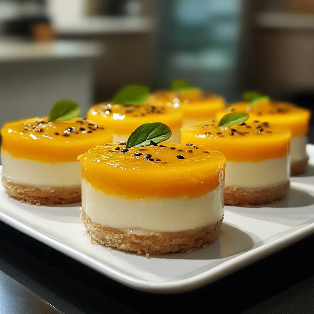 Mango Passionfruit Cheesecake Cups