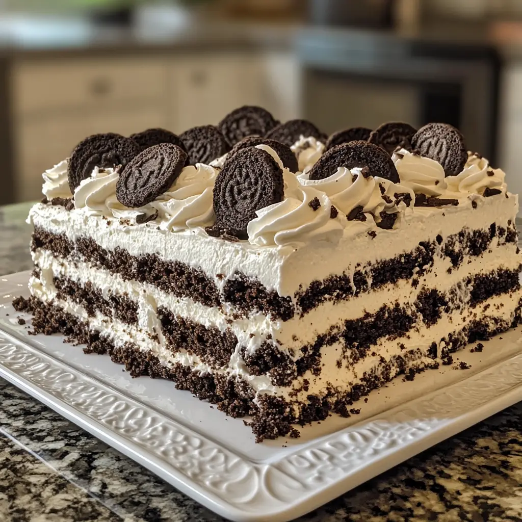 Cookies and Cream Icebox Cake