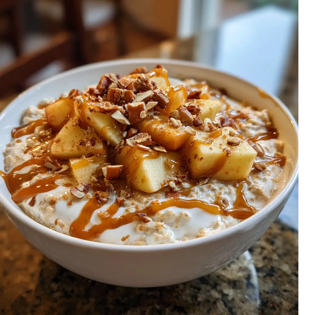 Caramel Apple Overnight Oats