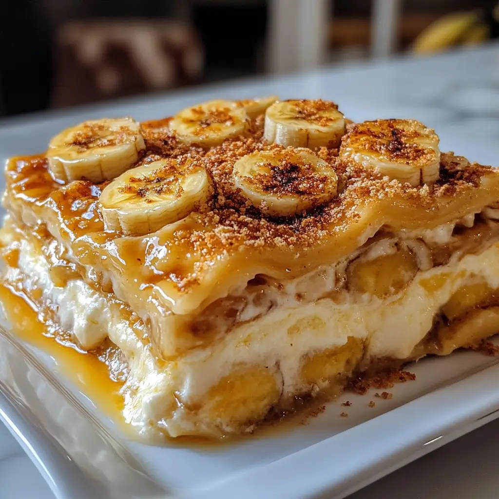 Banana Foster Dessert Lasagna