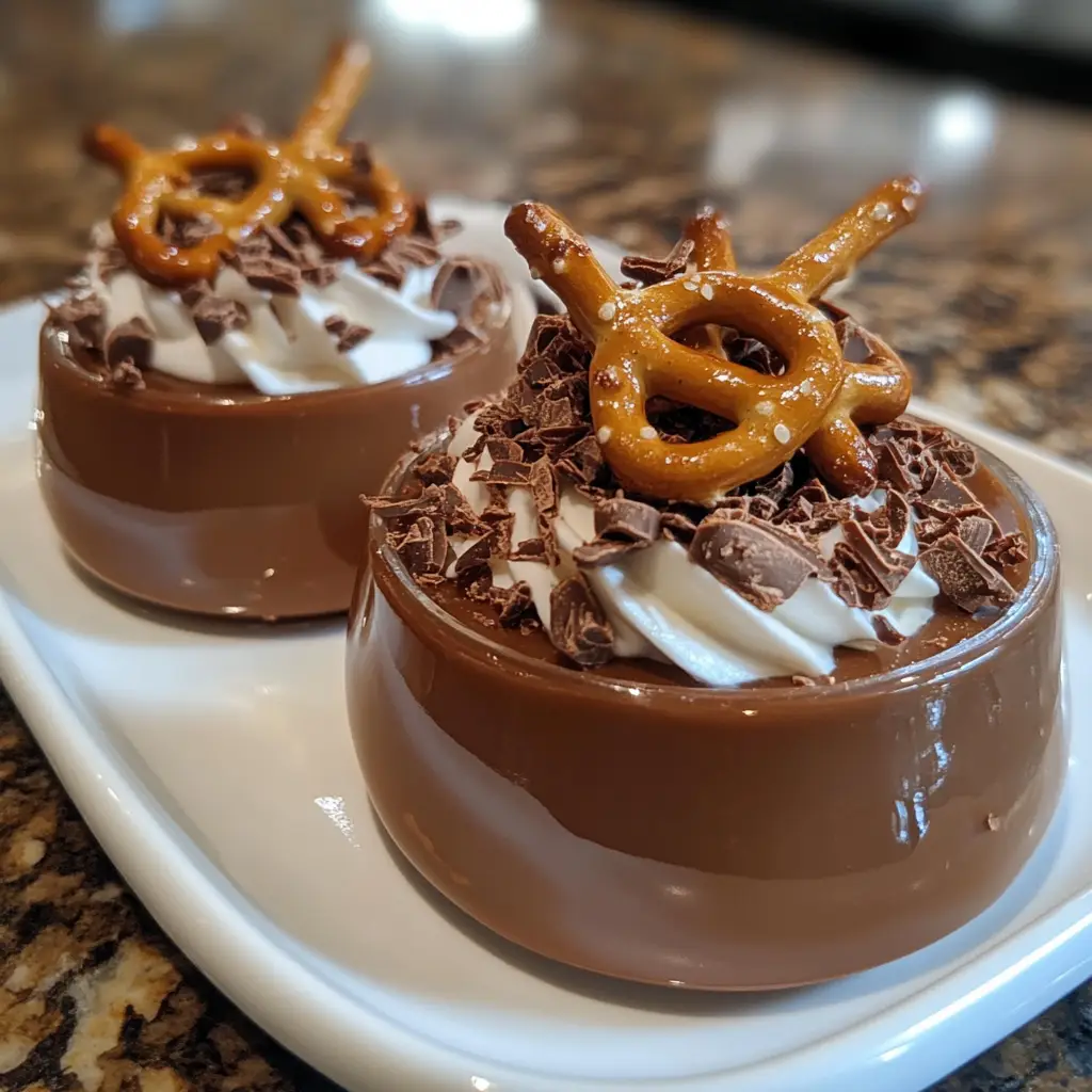 Chocolate Caramel Pretzel Mousse