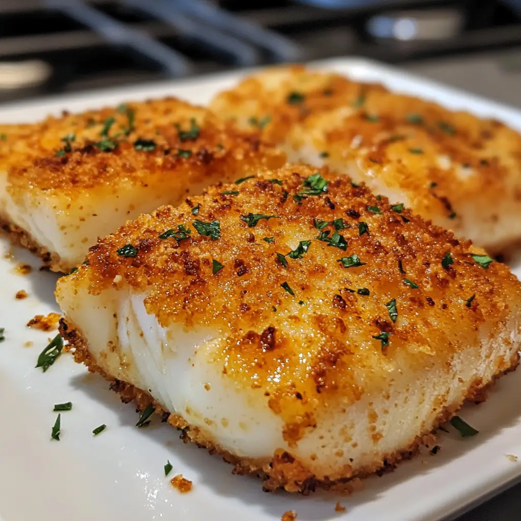 Crispy Air Fryer Parmesan Crusted Cod
