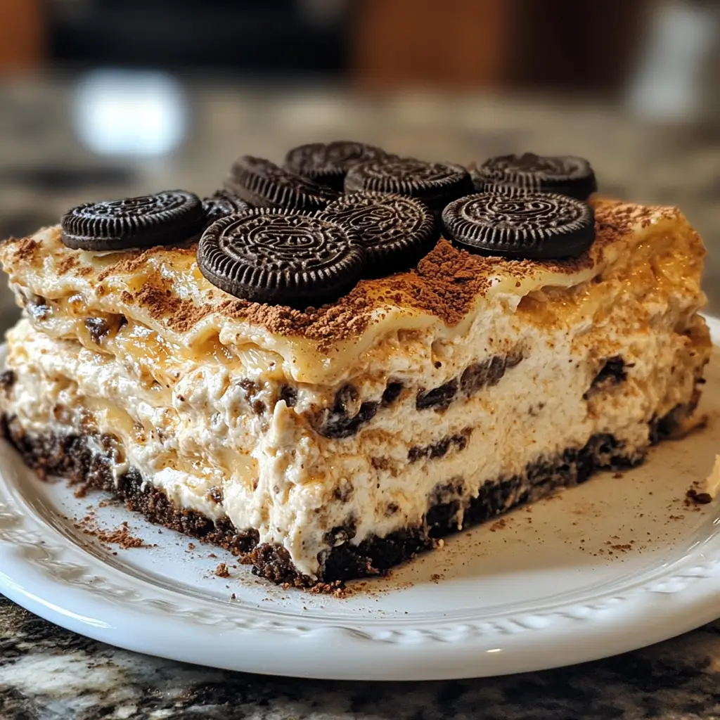 Oreo Peanut Butter Dream Lasagna