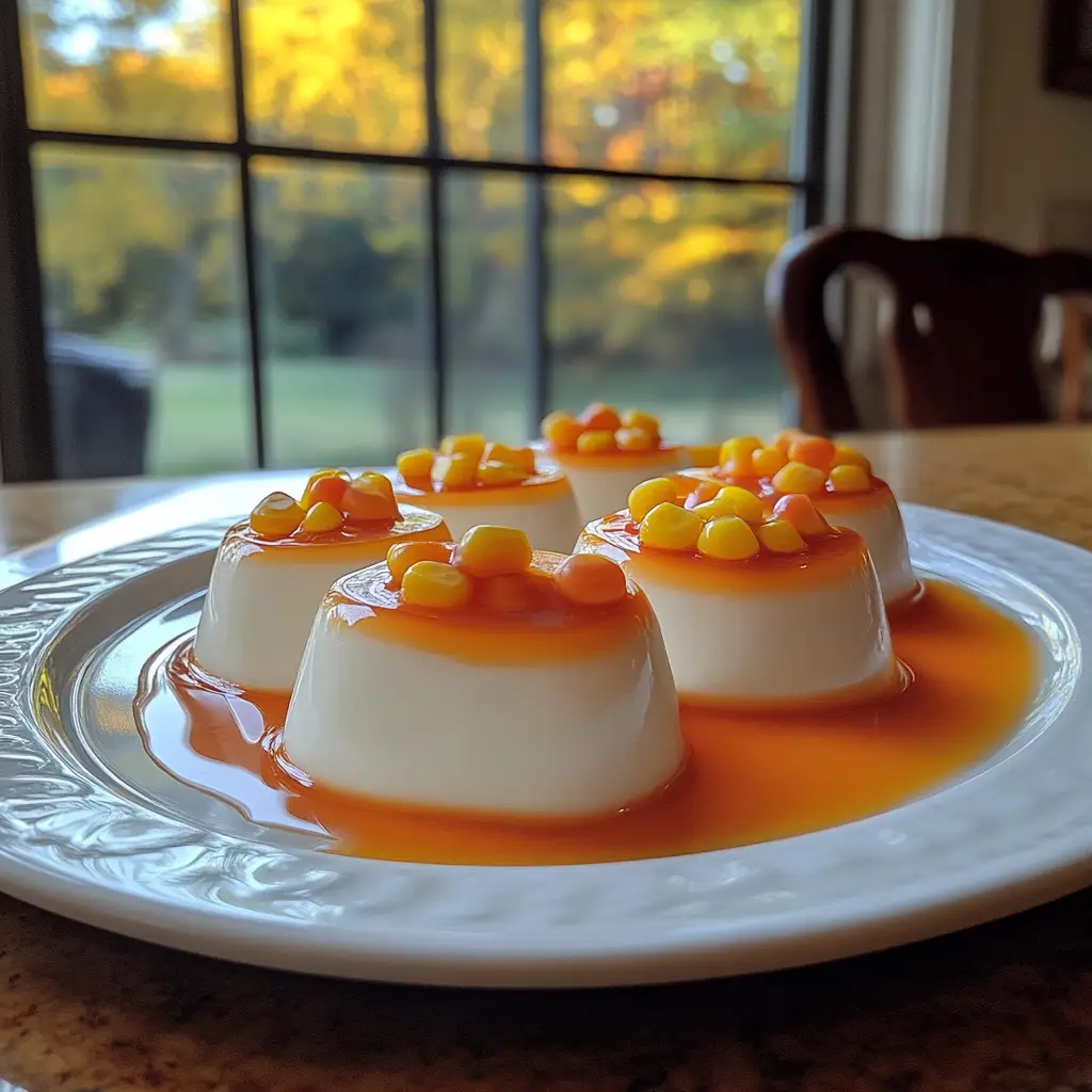 Candy Corn Panna Cotta