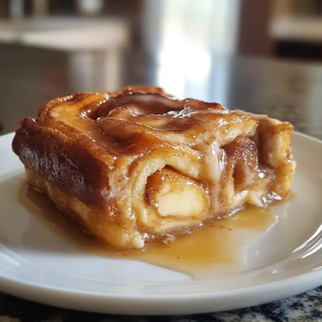 Cinnamon Roll Cheesecake Casserole