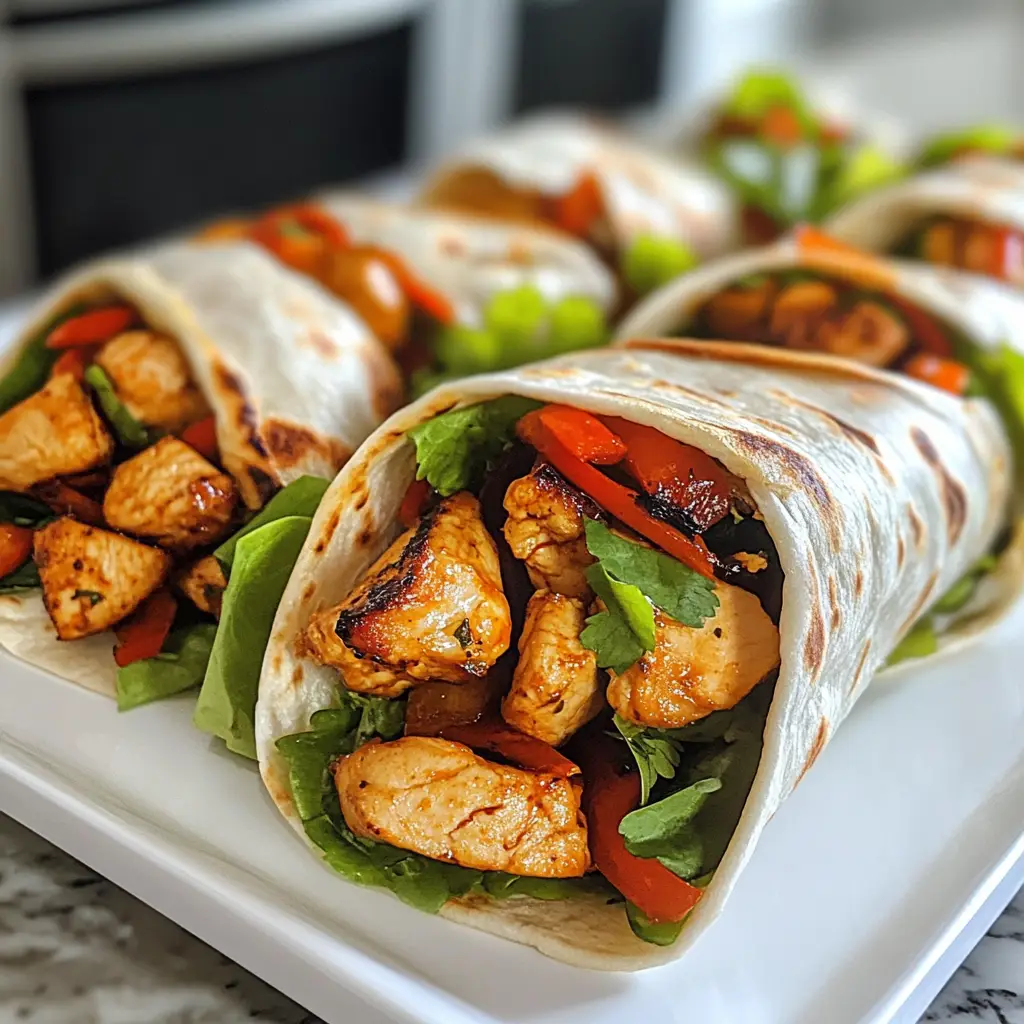 Sweet Chili Chicken Wraps