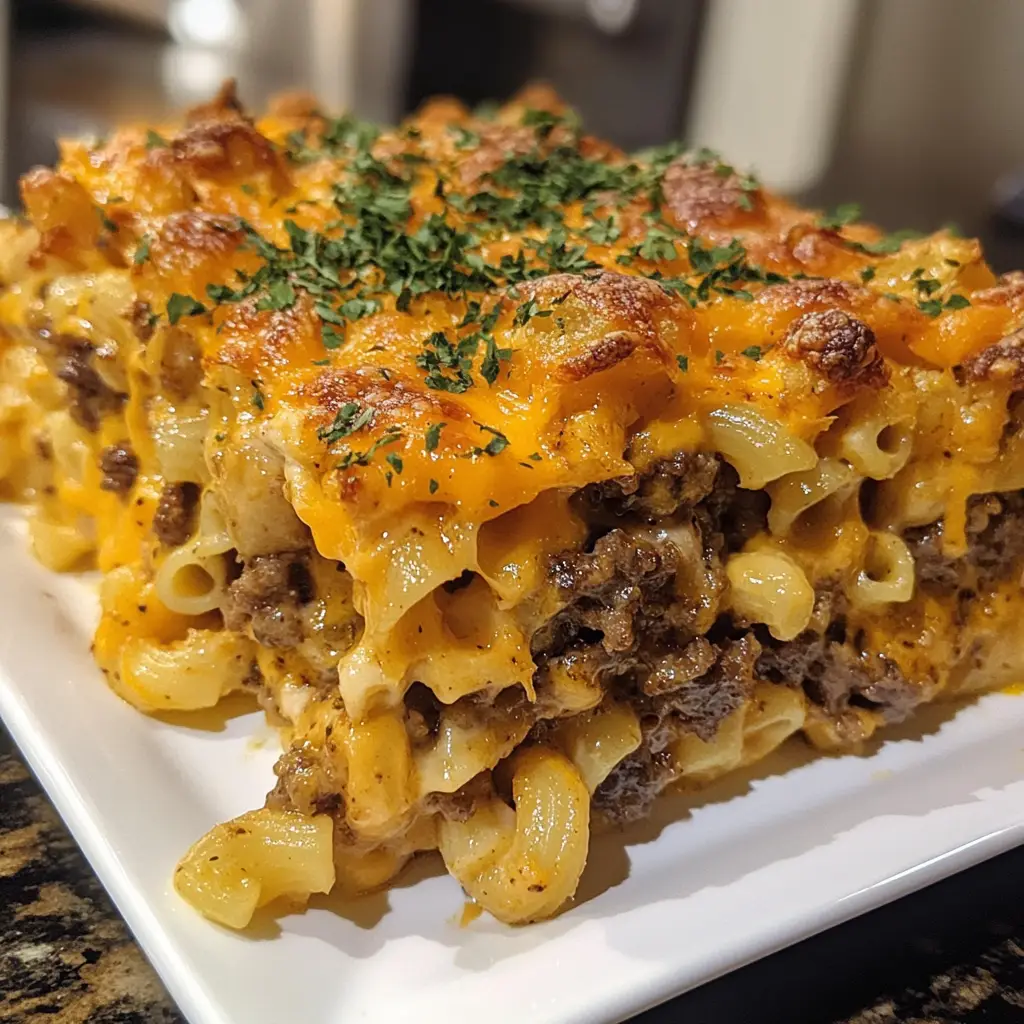 Cheeseburger Mac & Cheese Bake