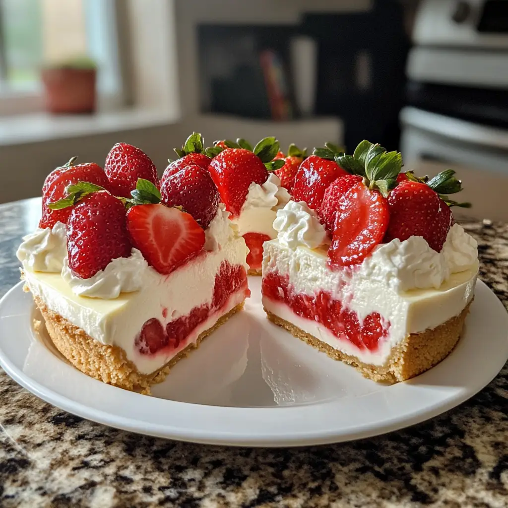 Strawberry Cream Cheesecakes