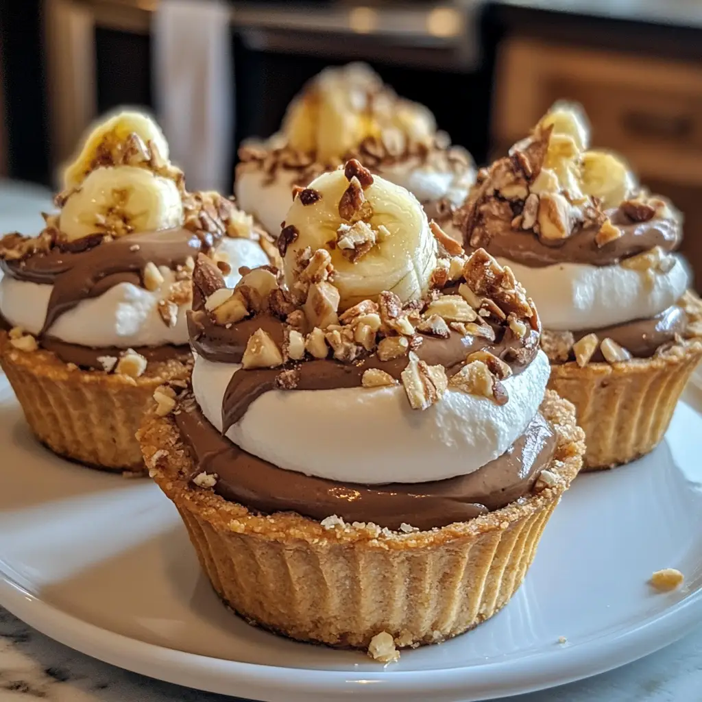 Nutella Banana Cream Pie Cups