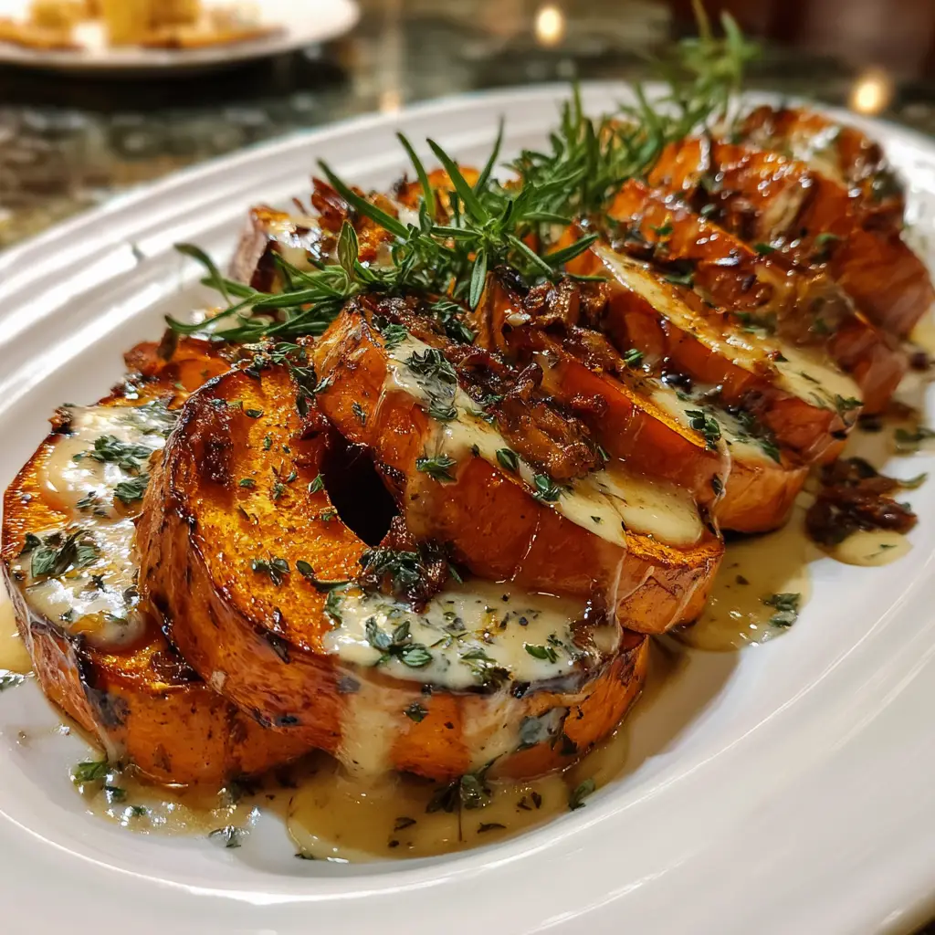 Maple Butter Roasted Pumpkin Slices
