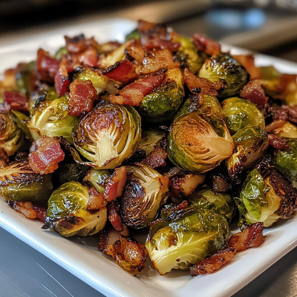 Roasted Brussels Sprouts with Bacon