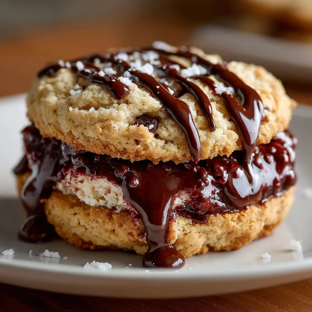 Ghoulish Chocolate Chip Sandwich Cookies