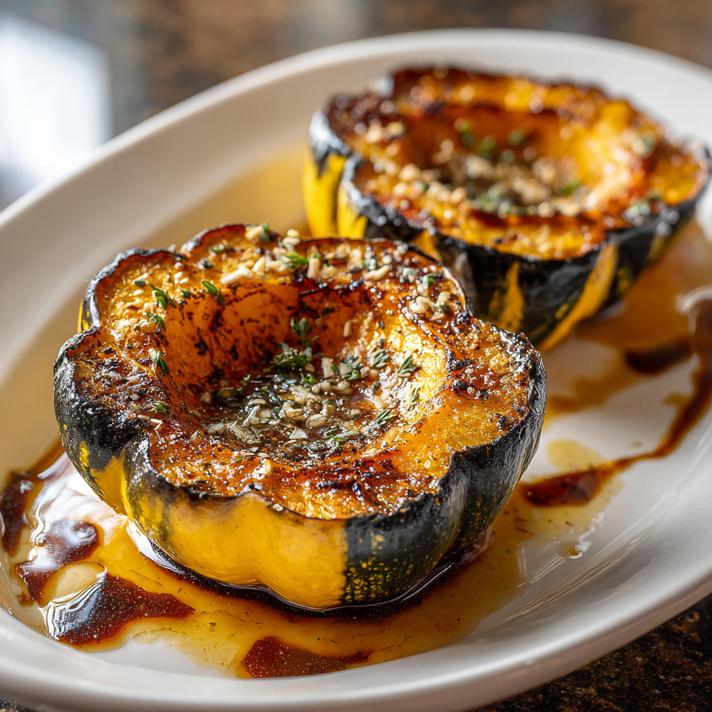 Roasted Acorn Squash with Brown Butter