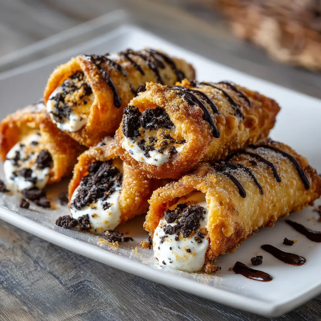Air Fryer Oreo Egg Rolls