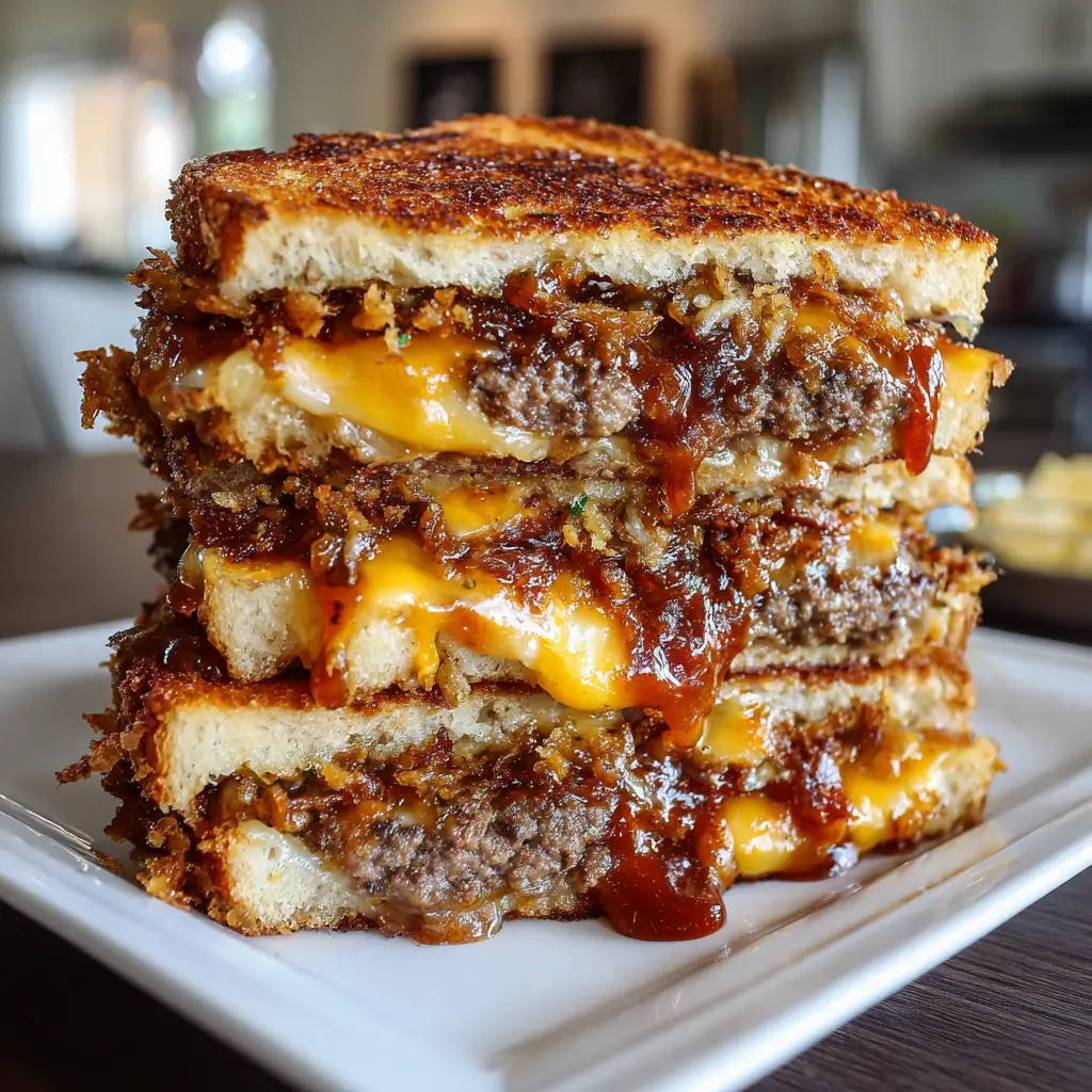 Smashing Patty Melts with Signature Sauce