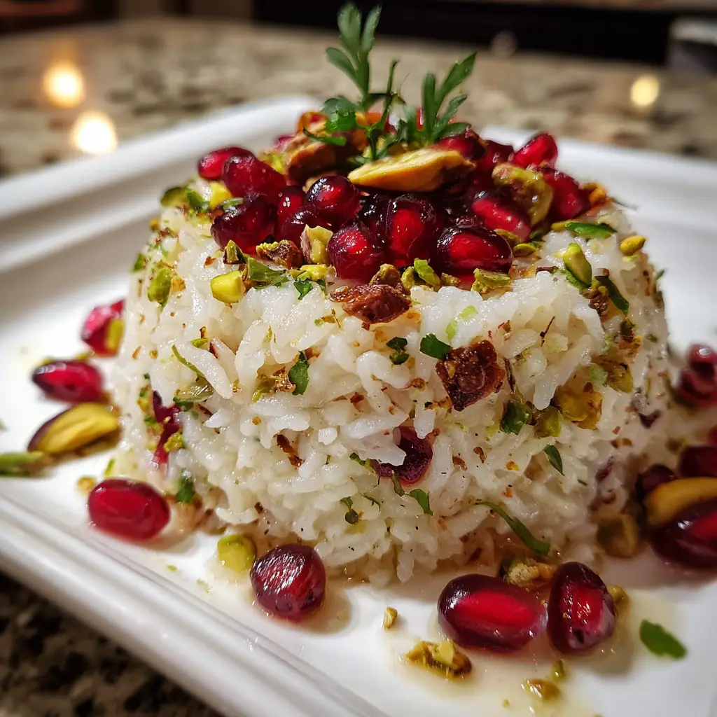 Pomegranate and Pistachio Rice Pilaf