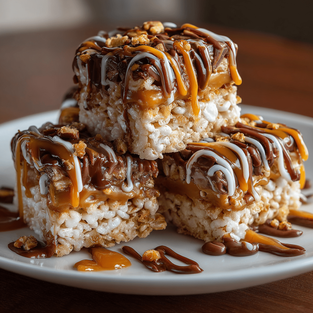 Caramel Turtle Rice Krispie Treats: Indulge in Delight!