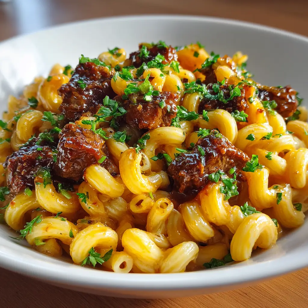 Leek Beef Macaroni