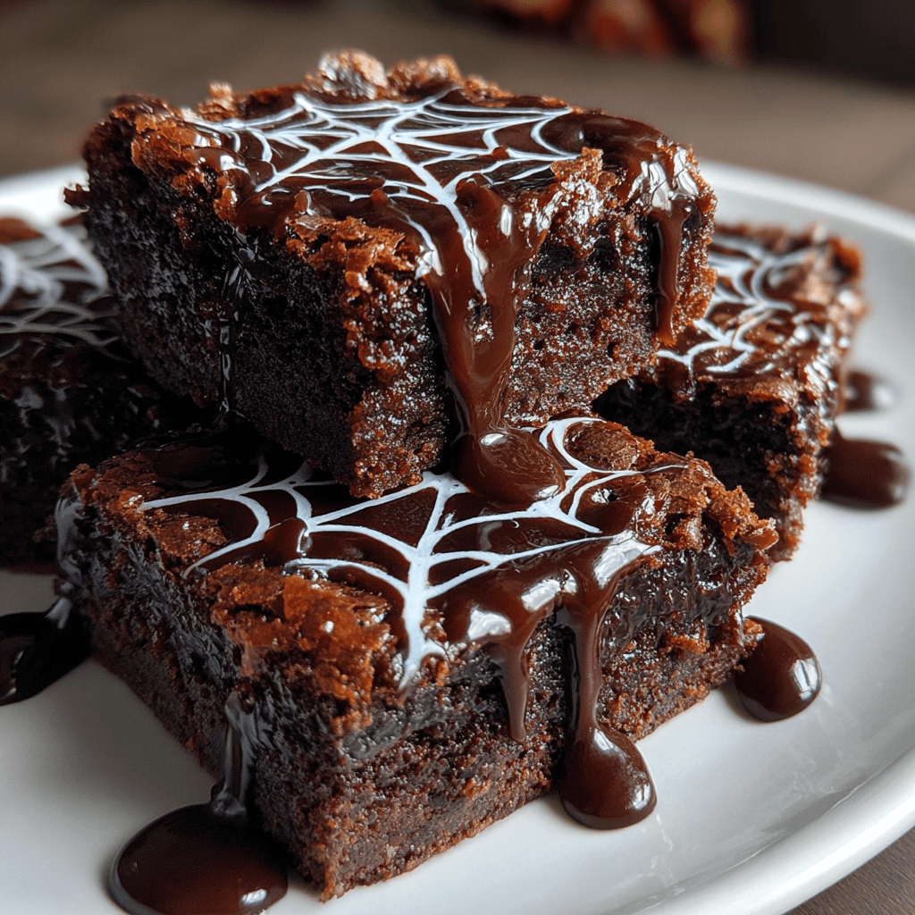 Creepy Spiderweb Brownies That Will Wow Your Guests!