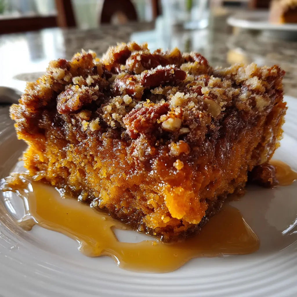Sweet Potato Casserole with Pecan Streusel