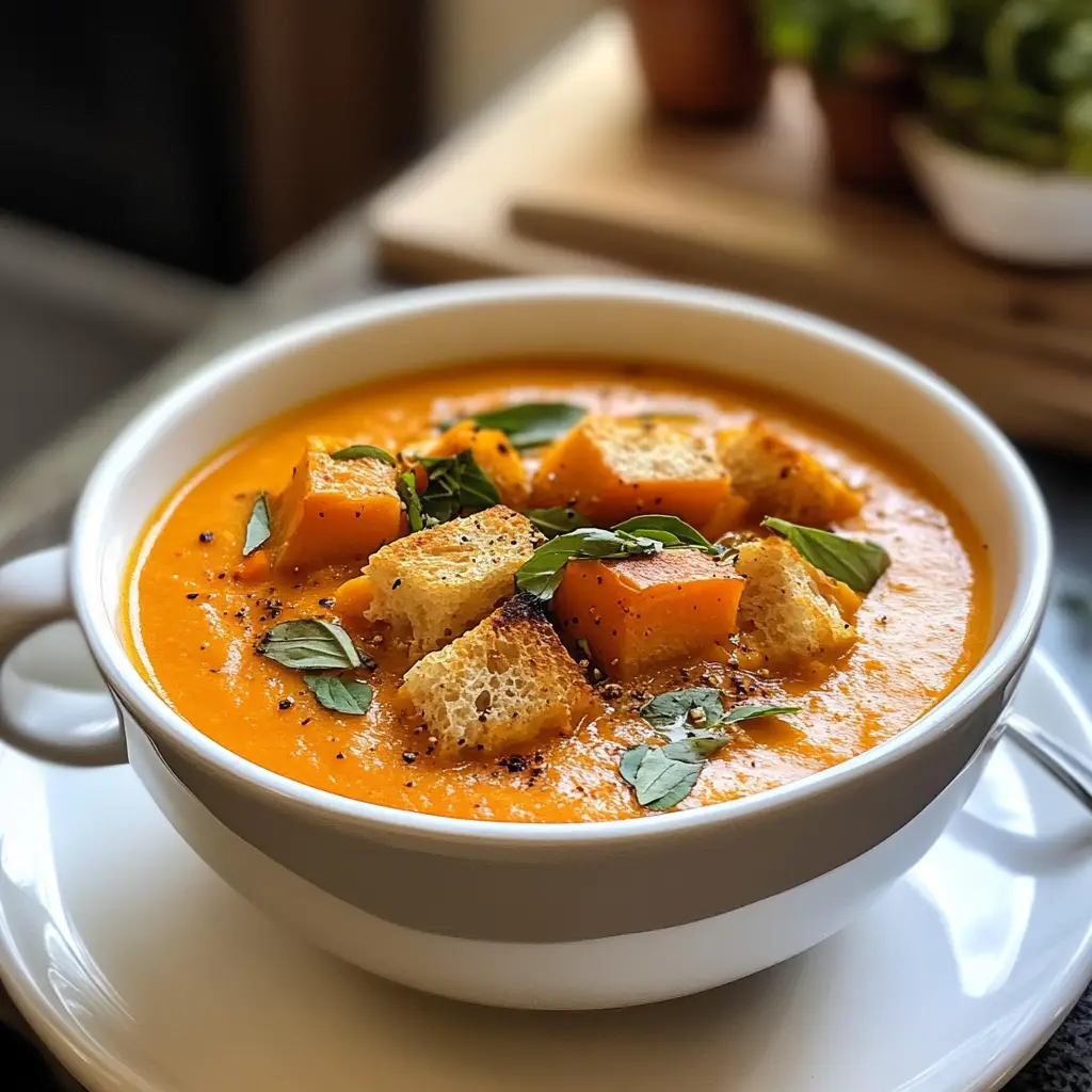Roasted Pumpkin & Red Pepper Soup