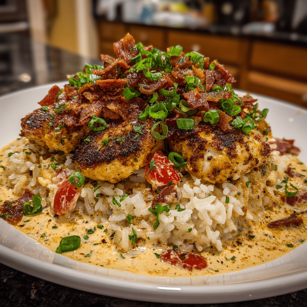 One-Pot Chicken and Mushroom Gravy Rice: Easy Dinner Delight!