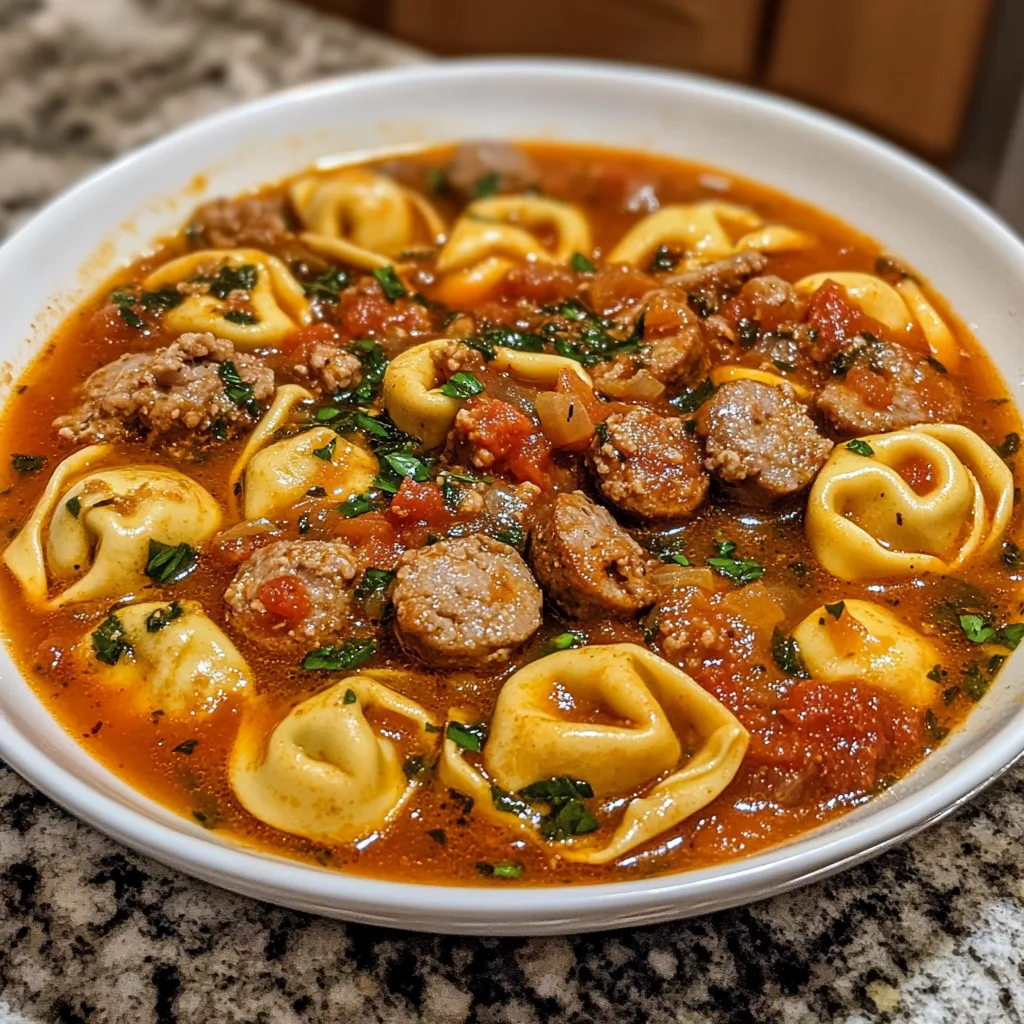 Sausage Tortellini Soup
