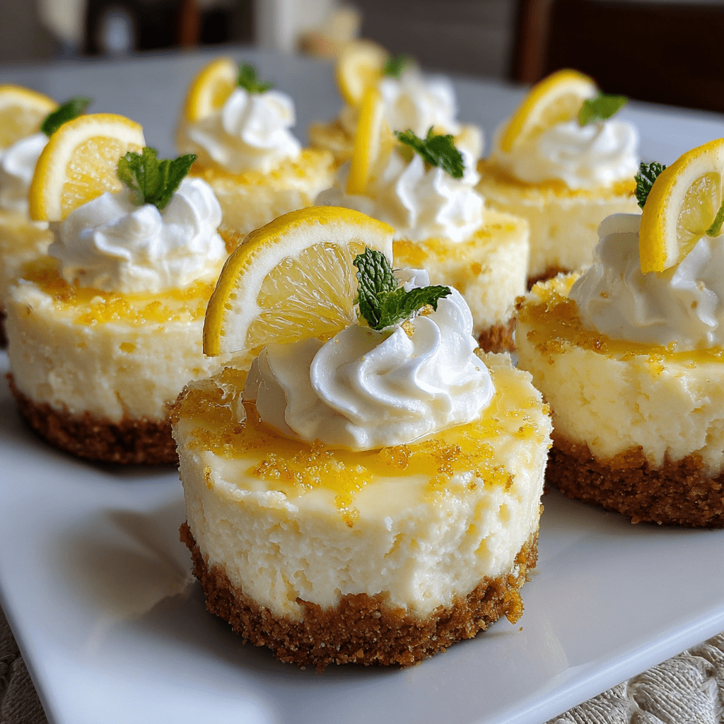Mini Lemon Cheesecake Bites: A Refreshing Dessert Delight!