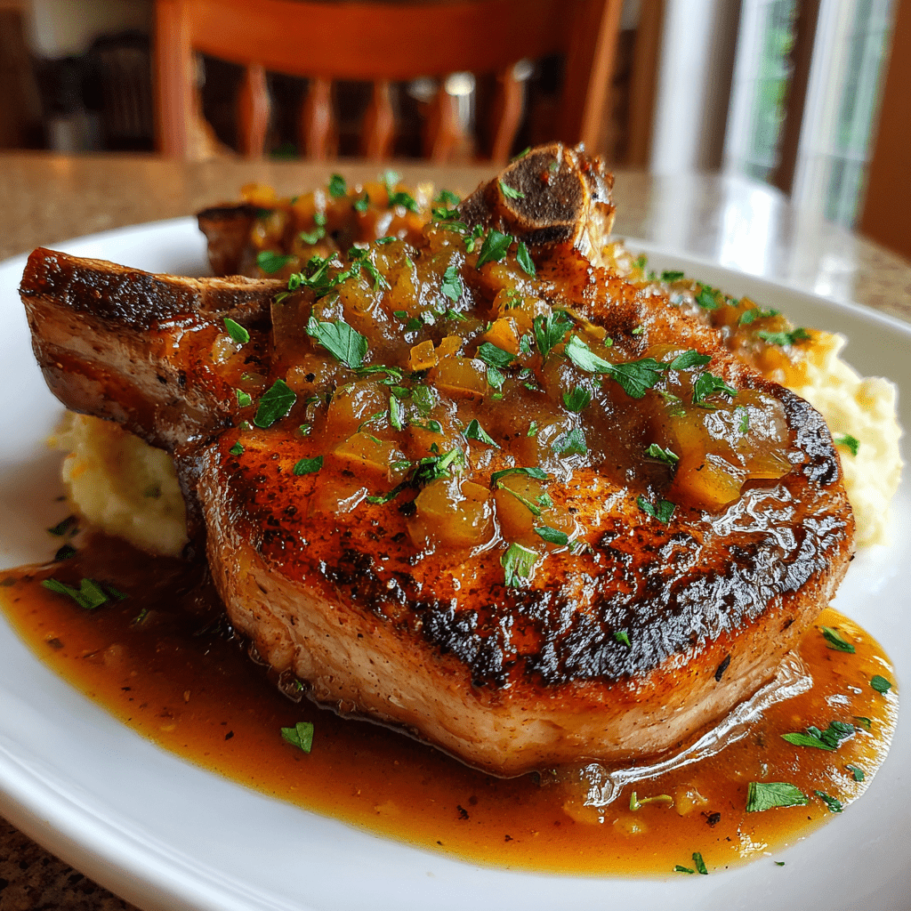 Southern-Style Smothered Pork Chops with Gravy Delight!