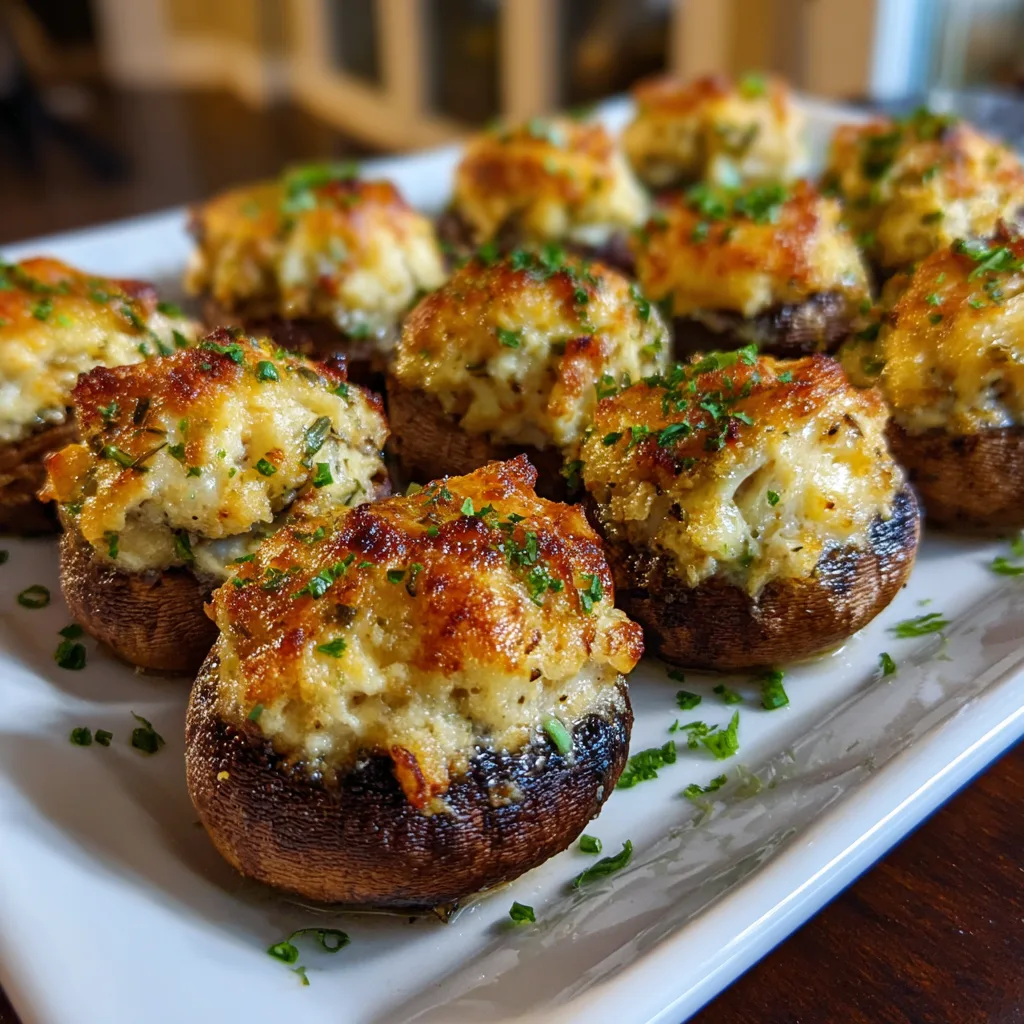 Crab Stuffed Mushrooms Recipe