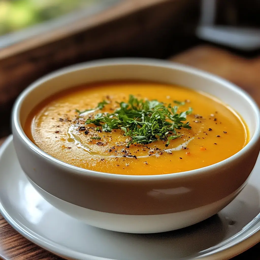 Sweet Potato & Carrot Ginger Soup